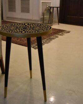 APEX – Black & Gold Wooden Table
