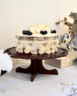 LILLY – Wooden Pedestal Cake Stand