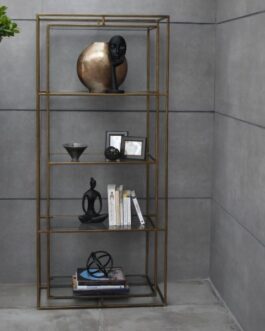 LUJAIN – Bronze Finish Framed Shelf